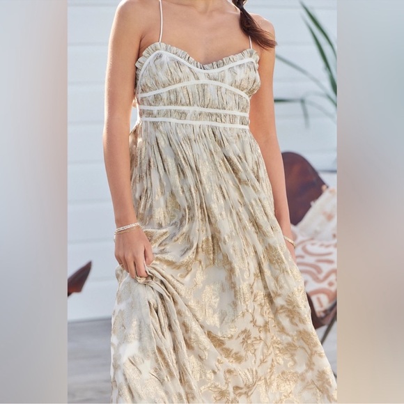 🎉LAST PIECE🎉Free People Charlie Bustier Slip Maxi Dress - Picture 6 of 14
